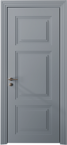 Дверь Siena Neo Classic Scalino Серебристо-серая эмаль (RAL 7045) без стекла