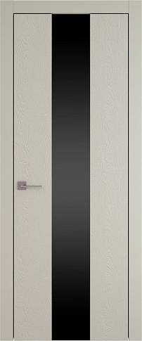 Дверь Tivoli Ж-1 Серо-оливковая эмаль по шпону (RAL 7032) со стеклом