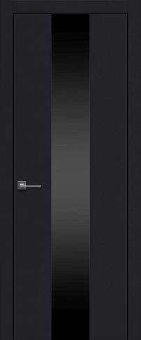 Дверь Tivoli Ж-5 Черная эмаль (RAL 9004) со стеклом