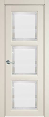 Дверь Milano Porta Classic Жемчужная эмаль (RAL 1013) со стеклом