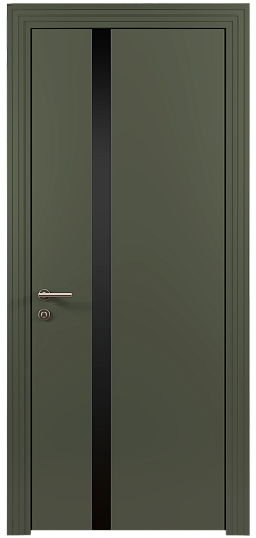 Дверь Tivoli Д-1 Серый Мох эмаль (RAL 7003) без стекла