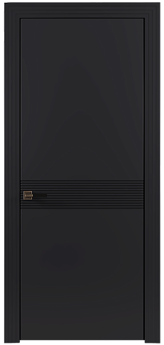 Дверь Tramonto Moderno Черная эмаль (RAL 9004) без стекла