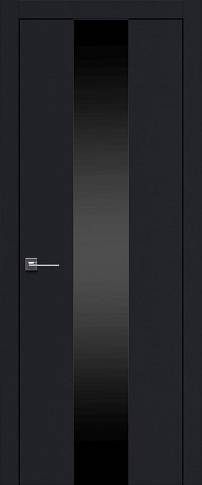 Дверь Tivoli Ж-1 Черная эмаль (RAL 9004) со стеклом