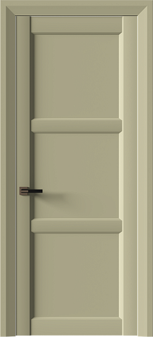 Дверь Milano Neo Classic Decoro Серо-оливковая эмаль (RAL 7032) без стекла