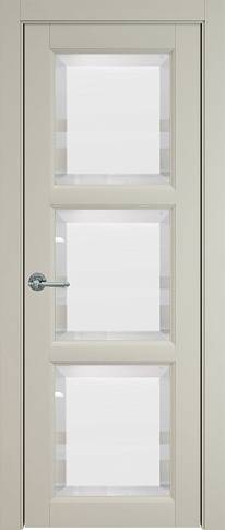 Дверь Milano Porta Classic Серо-оливковая эмаль (RAL 7032) со стеклом
