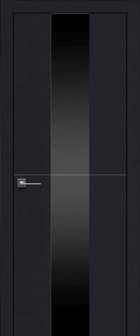 Дверь Tivoli Ж-3 Черная эмаль (RAL 9004) со стеклом