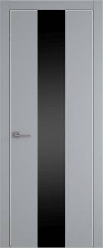 Дверь Tivoli Ж-1 Серебристо-серая эмаль (RAL 7045) со стеклом