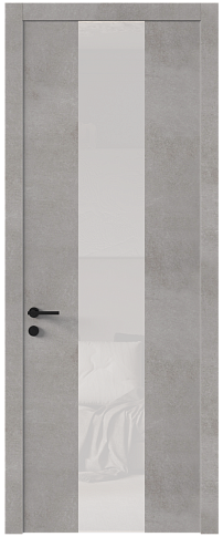 Дверь Tivoli Ж-1 Белый камень со стеклом