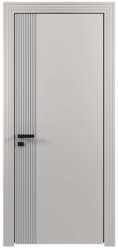 Дверь Sinistro Moderno Серая эмаль (RAL 7047) без стекла