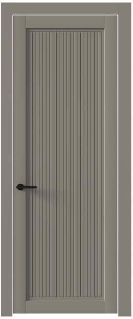 Межкомнатная дверь Tivoli З-2, Без стекла (ДГ), цвет - Серая стяжка эмаль (RAL 060-60-05)