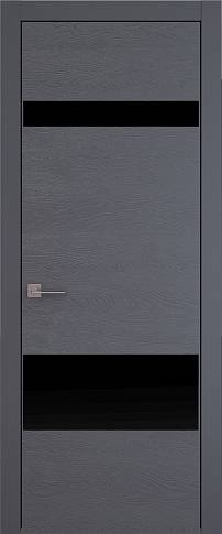 Дверь Tivoli К-4 Графитово-серая эмаль по шпону (RAL 7024) без стекла