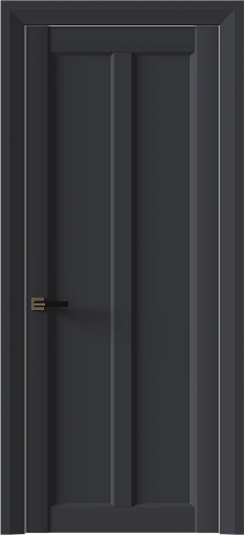 Дверь Prato Neo Classic Decoro Графитово-серая эмаль (RAL 7024) без стекла