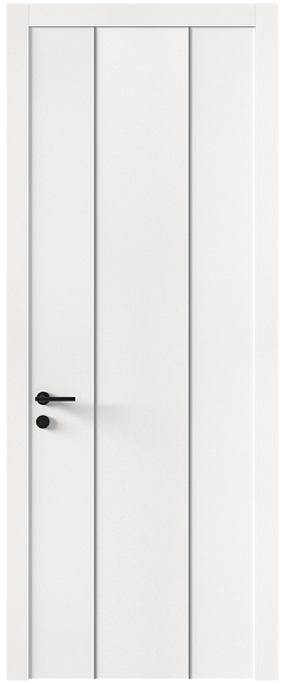 Межкомнатная дверь Tivoli Б-1, Без стекла (ДГ), цвет - Белоснежная мягкая шагрень