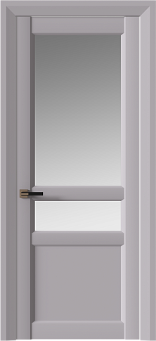 Дверь Imperia-R Neo Classic Decoro Серый Флокс эмаль (RAL 358-71-02) со стеклом