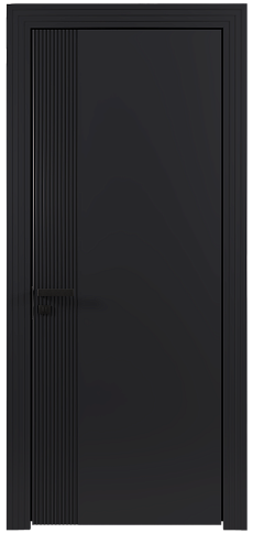 Дверь Sinistro Moderno Черная эмаль (RAL 9004) без стекла