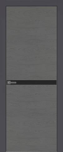 Дверь Tivoli Б-4 Графитово-серая эмаль по шпону (RAL 7024) без стекла