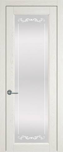 Дверь Domenica ;Porta Classic Белый ясень nano-flex со стеклом