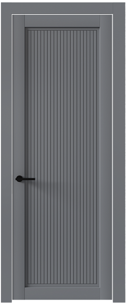 Межкомнатная дверь Tivoli З-2, Без стекла (ДГ), цвет - Серебристо-серая эмаль (RAL 7045)