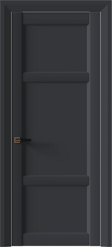 Дверь Siena Neo Classic Decoro Графитово-серая эмаль (RAL 7024) без стекла