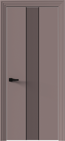 Дверь Pilastro Moderno Серо-Розовый мордовник эмаль (RAL 020-60-05) без стекла
