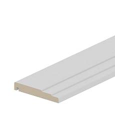 Наличник прямоугольный с хвостовиком, H=80мм, комплект на двустворчатая дверь, Серая эмаль