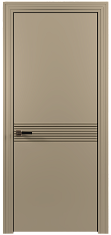 Дверь Tramonto Moderno Серое Льняное волокно эмаль (RAL 075-70-10) без стекла