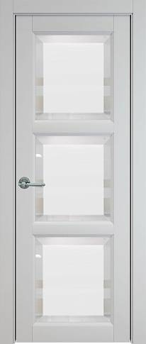 Дверь Milano Porta Classic Серая эмаль (RAL 7047) со стеклом