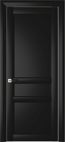 Дверь Imperia-R Neo Classic Decoro Черная эмаль (RAL 9004) без стекла