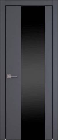 Дверь Tivoli Е-1 Графитово-серая эмаль (RAL 7024) со стеклом