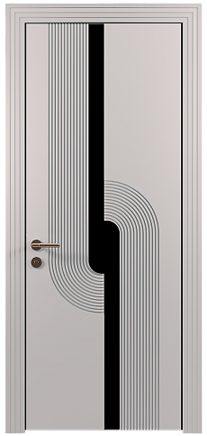 Дверь Cascato Moderno Серая эмаль (RAL 7047) без стекла