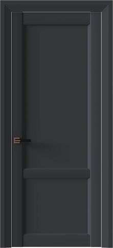 Дверь Dinastia Neo Classic Decoro Графитово-серая эмаль (RAL 7024) без стекла