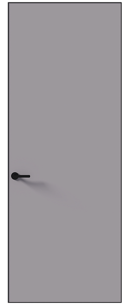 Межкомнатная дверь Tivoli А-1 Невидимка, Без стекла (ДГ), цвет - Серый Флокс эмаль (RAL 358-71-02)