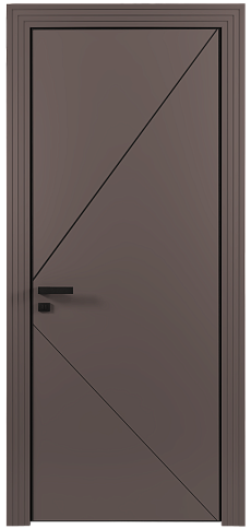 Дверь Pala Moderno Серо-Розовый мордовник эмаль (RAL 020-60-05) без стекла