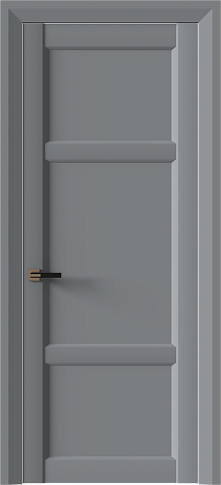 Дверь Siena Neo Classic Decoro Серебристо-серая эмаль (RAL 7045) без стекла