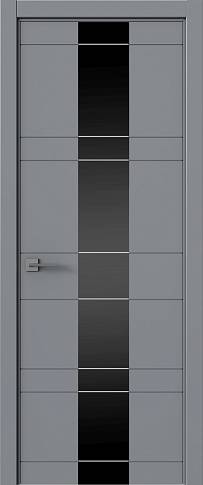 Дверь Tivoli Ж-2 Серебристо-серая эмаль (RAL 7045) со стеклом