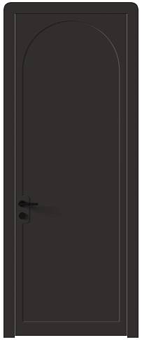 Дверь Luna Moderno Чёрный Базальт эмаль (RAL 040-30-05) без стекла