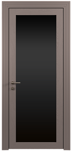 Дверь Tivoli З-1 Серая стяжка эмаль по шпону (RAL 060-60-05) со стеклом